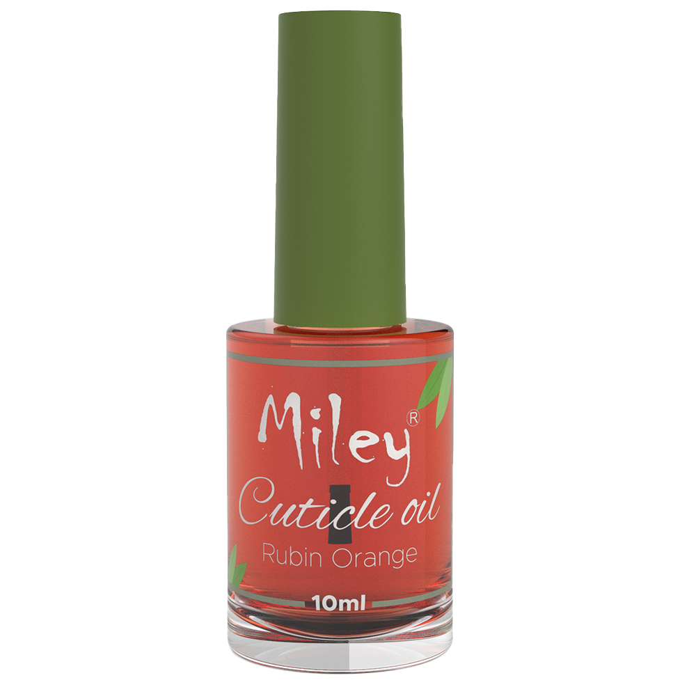 Ulei cuticule cu pensula, Miley, aroma Rubin Orange, 10 ml Aroma