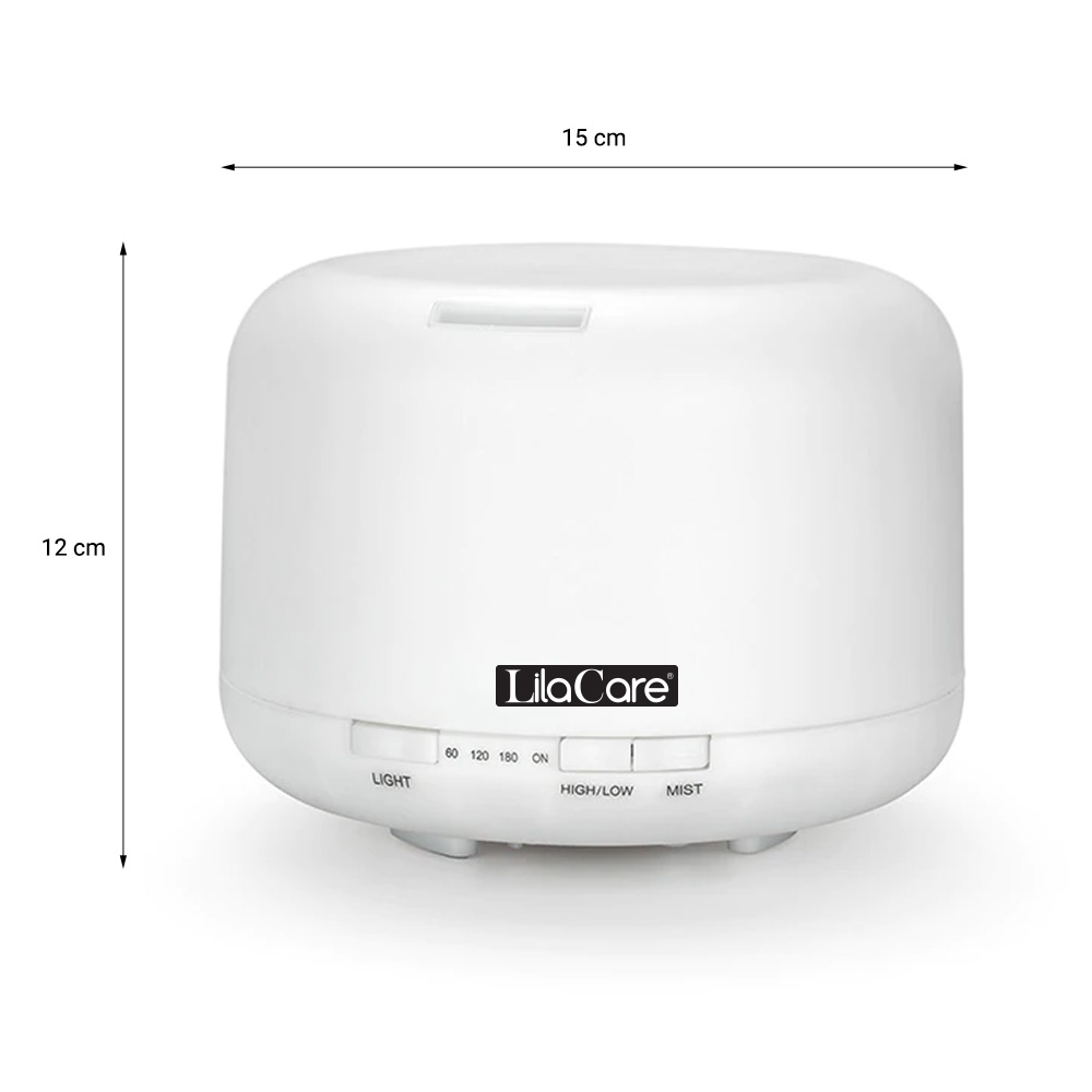 Umidificator si difuzor aromaterapie, Aroma Diffuser, Lila Care, 500 ml, cu telecomanda, [2],https:lilarossa.ro