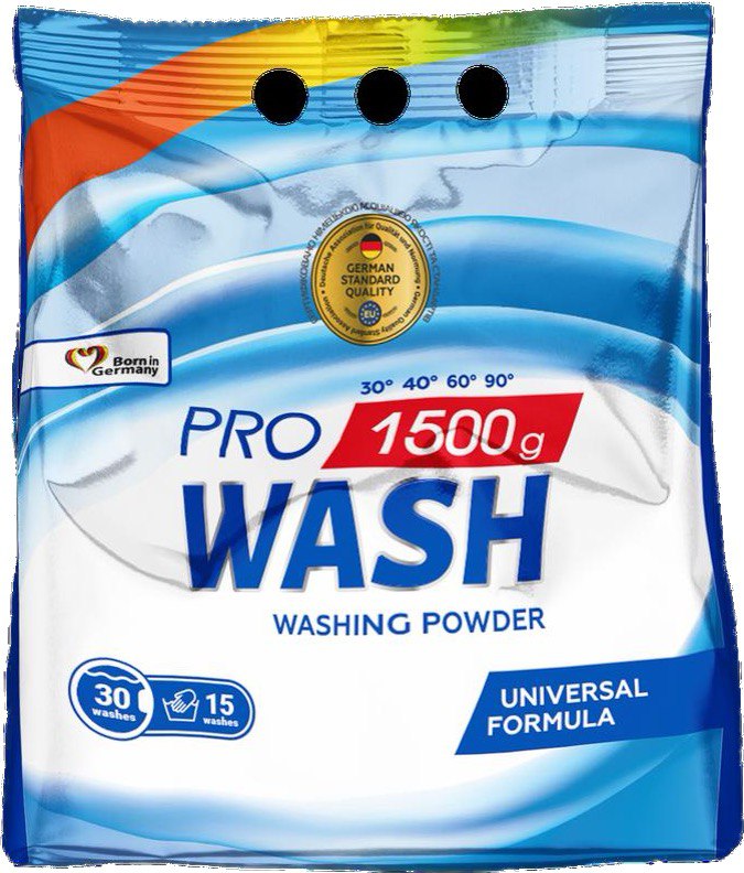 Detergent pudra - 2K PRO WASH DETERGENT PUDRA UNIVERSAL 1500G, lucidiusmarket.ro