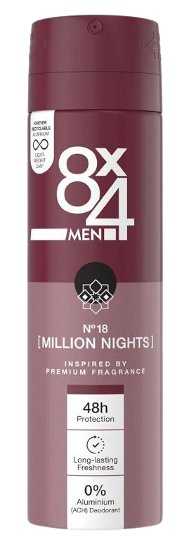 Deodorante - 8X4 DEODORANT MEN MILION NIGHTS 150ML 30/BAX, lucidiusmarket.ro