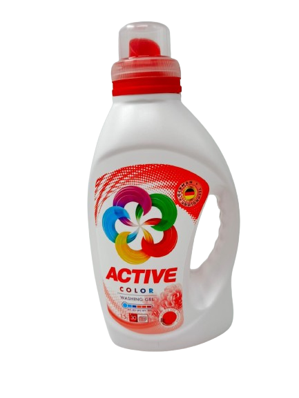 Detergent lichid - ACTIVE DETERGENT LICHID GEL COLOR 30 SPALARI 1.5L 8/BAX, lucidiusmarket.ro