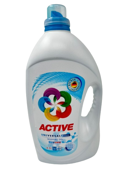 Detergent lichid - ACTIVE DETERGENT LICHID GEL UNIVERSAL 90 SPALARI 4.5L 3/BAX, lucidiusmarket.ro