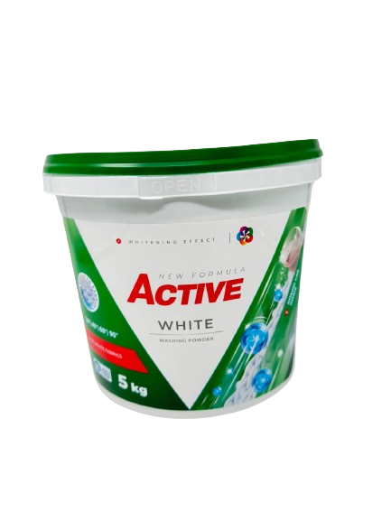 Detergent pudra - ACTIVE DETERGENT PUDRA WHITE GALEATA 65 SPALARI 5KG, lucidiusmarket.ro