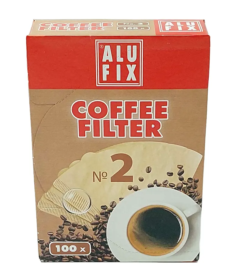Vesela unica folosinta - ALUFIX FILTRE CAFEA NR.2 100BUC 18/BAX, lucidiusmarket.ro