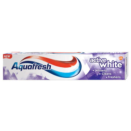 Pasta de dinti  - AQUAFRESH PASTA DINTI ACTIVE WHITE 125ML 12/BAX, lucidiusmarket.ro