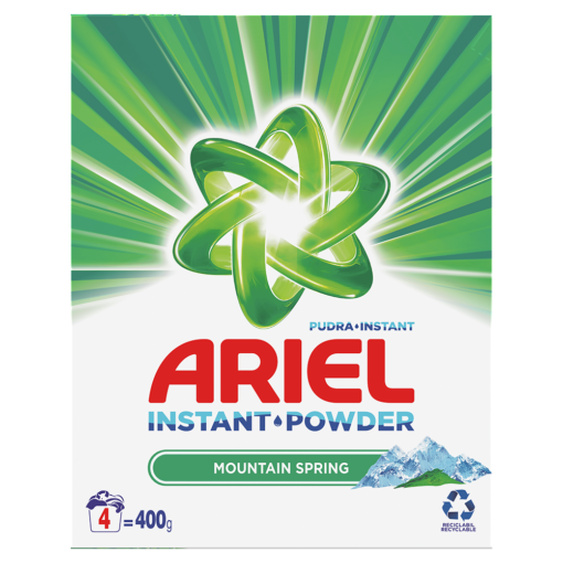 Detergent pudra - ARIEL DETERGENT AUTOMAT MOUNTAIN SPRING 400G 11/BAX, lucidiusmarket.ro