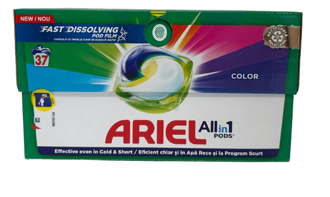 Detergent capsule - ARIEL DETERGENT CAPSULE COLOR 37BUC ECO BOX 4/BAX, lucidiusmarket.ro