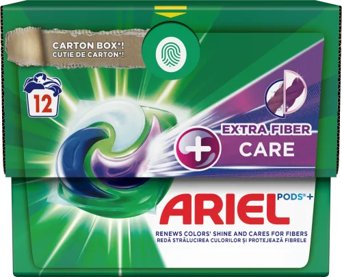 Detergent capsule - ARIEL DETERGENT CAPSULE EXTRA FIBER CARE 12BUC 4/BAX, lucidiusmarket.ro