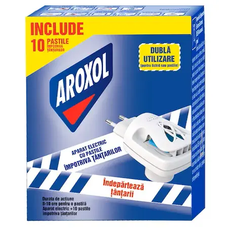 Insecticide - AROXOL APARAT ELECTRIC+10PASTILE IMPOTRIVA TANTARILOR 12/BAX, lucidiusmarket.ro