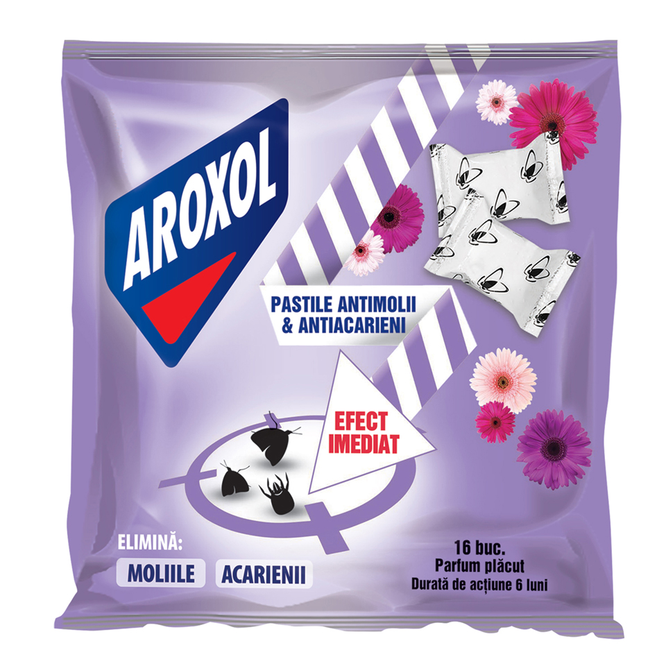 Insecticide - AROXOL PASTILE ANTIMOLII&ANTIACARIENI 16BUC 100G 12/BAX, lucidiusmarket.ro