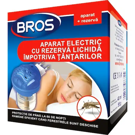 Insecticide - BROS APARAT ELECTRIC+REZERVA LICHIDA ANTI TANTARI 40ML 12/BAX, lucidiusmarket.ro