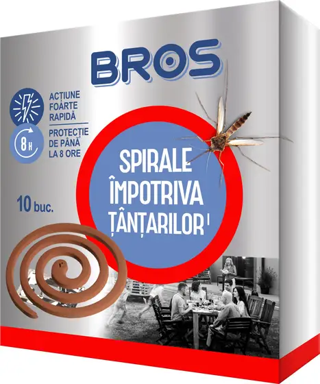 Insecticide - BROS SPIRALE ANTI TANTARI 10BUC 18/BAX, lucidiusmarket.ro
