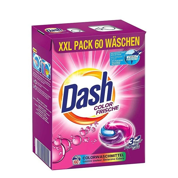 Detergent capsule - DASH DETERGENT CAPSULE COLOR FRISCHE 60BUC 4/BAX, lucidiusmarket.ro