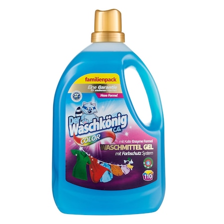 Detergent lichid - DER WASCHKONIG DETERGENT LICHID COLOR 3.305L 4/BAX, lucidiusmarket.ro