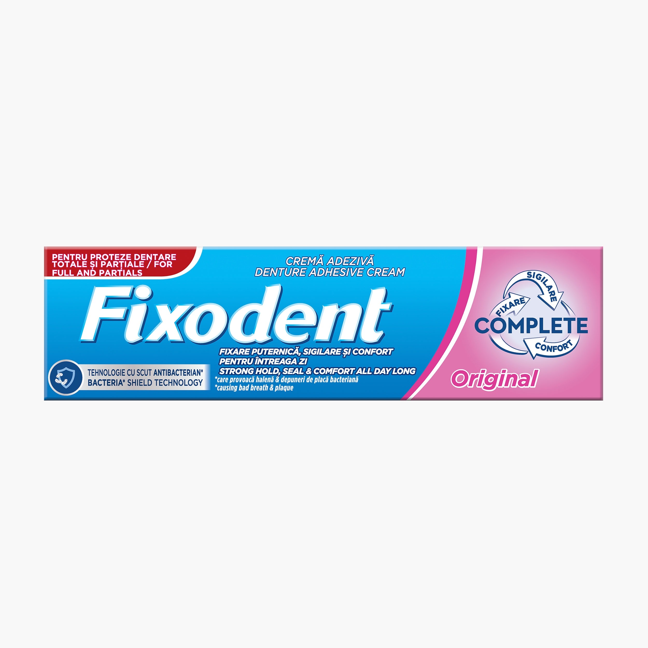 Alte produse igiena dentara - FIXODENT CREMA ADEZIVA PROTEZE DENTARE ORIGINAL 47GR 12/BAX, lucidiusmarket.ro