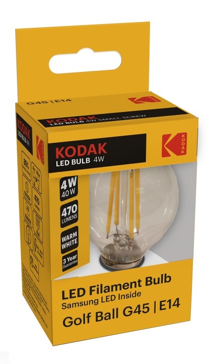 Becuri si lanterne - KODAK BEC LED GOLF 4W E14 G45 (30419155) 15/BAX, lucidiusmarket.ro