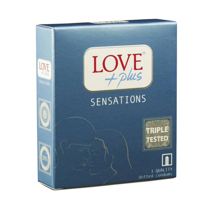Prezervative si lubrifianti - LOVE PLUS PREZERVATIVE SENSATIONS 3BUC 12CUT/SET, lucidiusmarket.ro