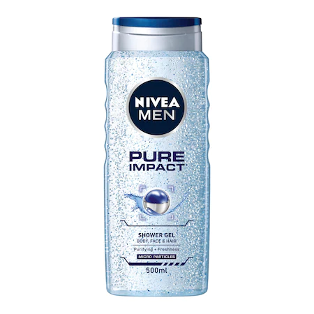 Gel de dus - NIVEA GEL DUS MEN PURE IMPACT 500ML 6BUC/SET 12/BAX, lucidiusmarket.ro