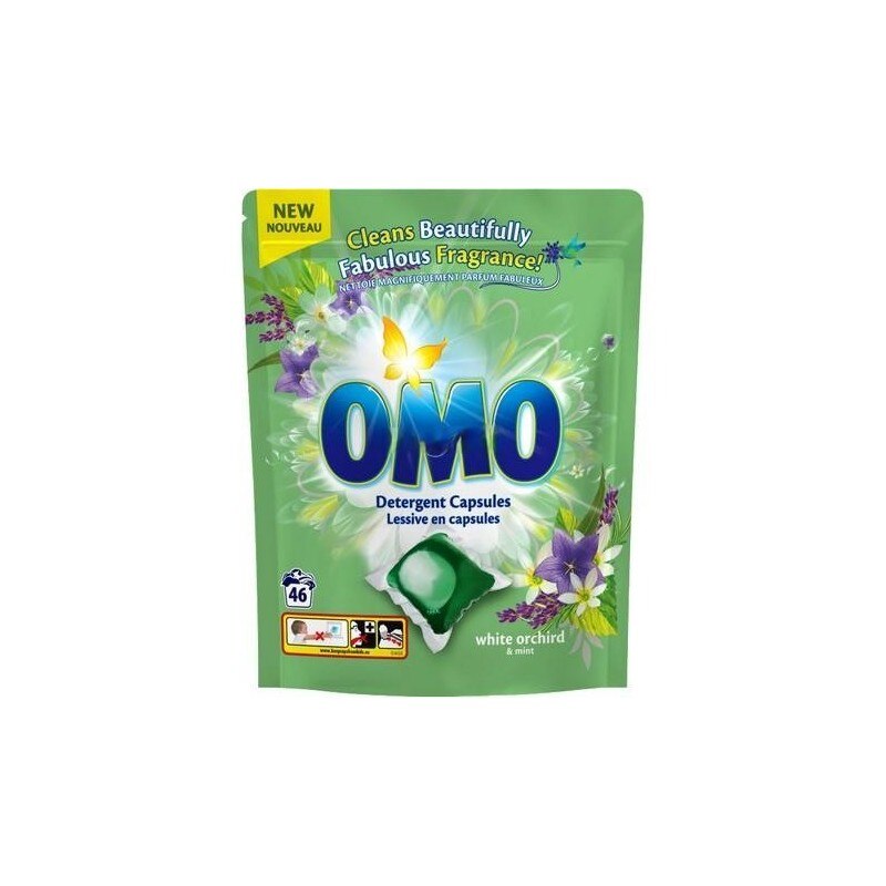 Detergent capsule - OMO DETERGENT CAPSULE WHITE ORCHID&MINT 42BUC 4/BAX, lucidiusmarket.ro