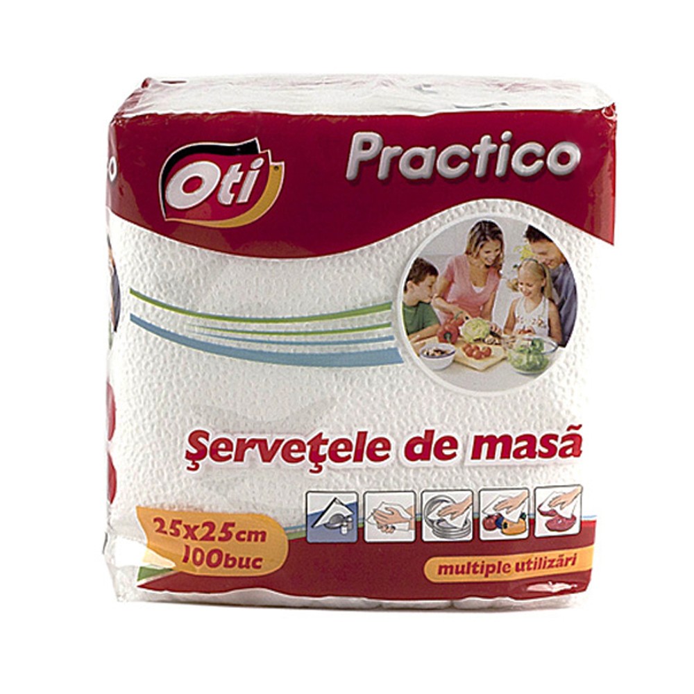 Servetele de Masa si Accesorii - OTI SERVETELE MASA 100BUC 25X25CM 60/BAX, lucidiusmarket.ro