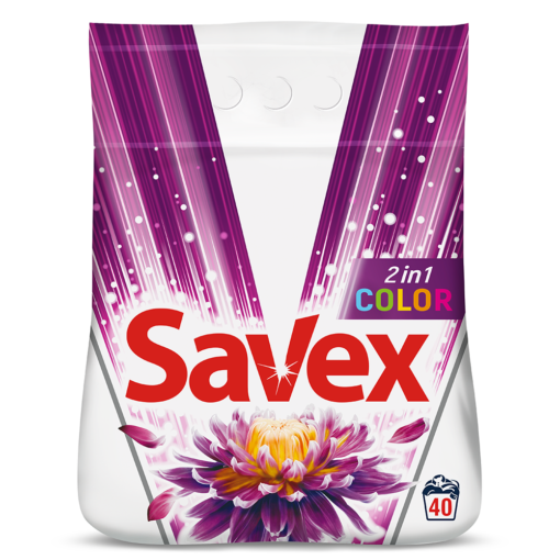 Detergent pudra - SAVEX DETERGENT AUTOMAT 2IN1 COLOR 4KG 4/BAX, lucidiusmarket.ro