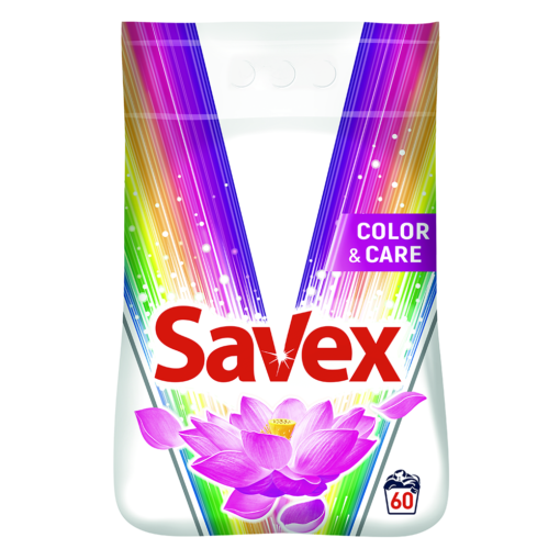 Detergent pudra - SAVEX DETERGENT AUTOMAT 2IN1 COLOR&CARE 6KG 3/BAX, lucidiusmarket.ro