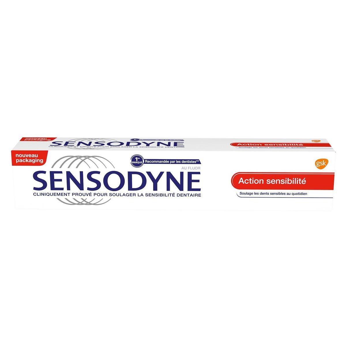 Pasta de dinti  - SENSODYNE PASTA DINTI ACTION SENSIBILITE 75ML 12/BAX, lucidiusmarket.ro