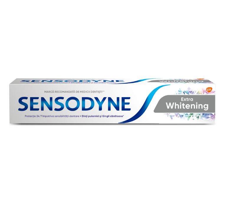 Pasta de dinti  - SENSODYNE PASTA DINTI EXTRA WHITENING 75ML 12/BAX, lucidiusmarket.ro