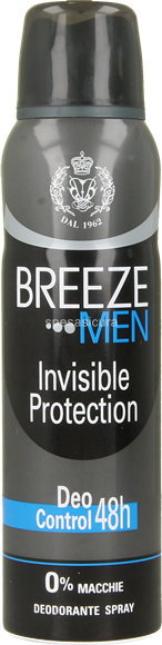 Antiperspirant Spray Breeze Men Invisible