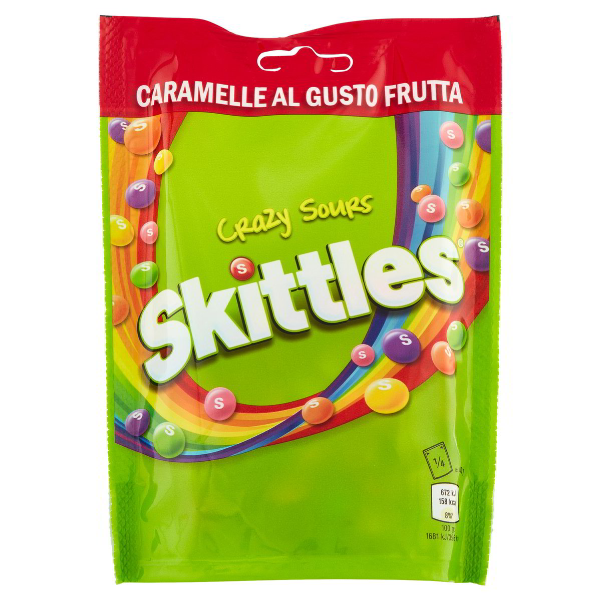Bomboane Fructate Skittles Crazy Sours 