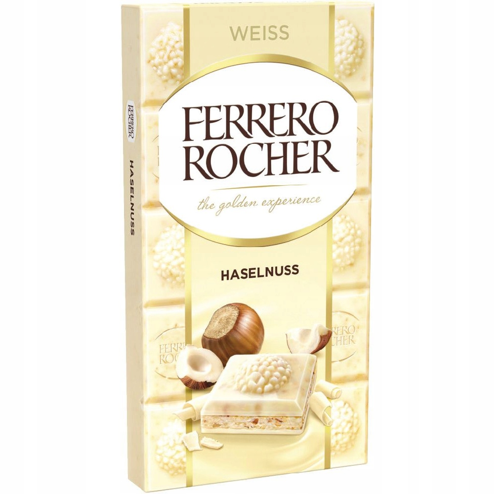 Ciocolata alba Ferrero Rocher cu Alune