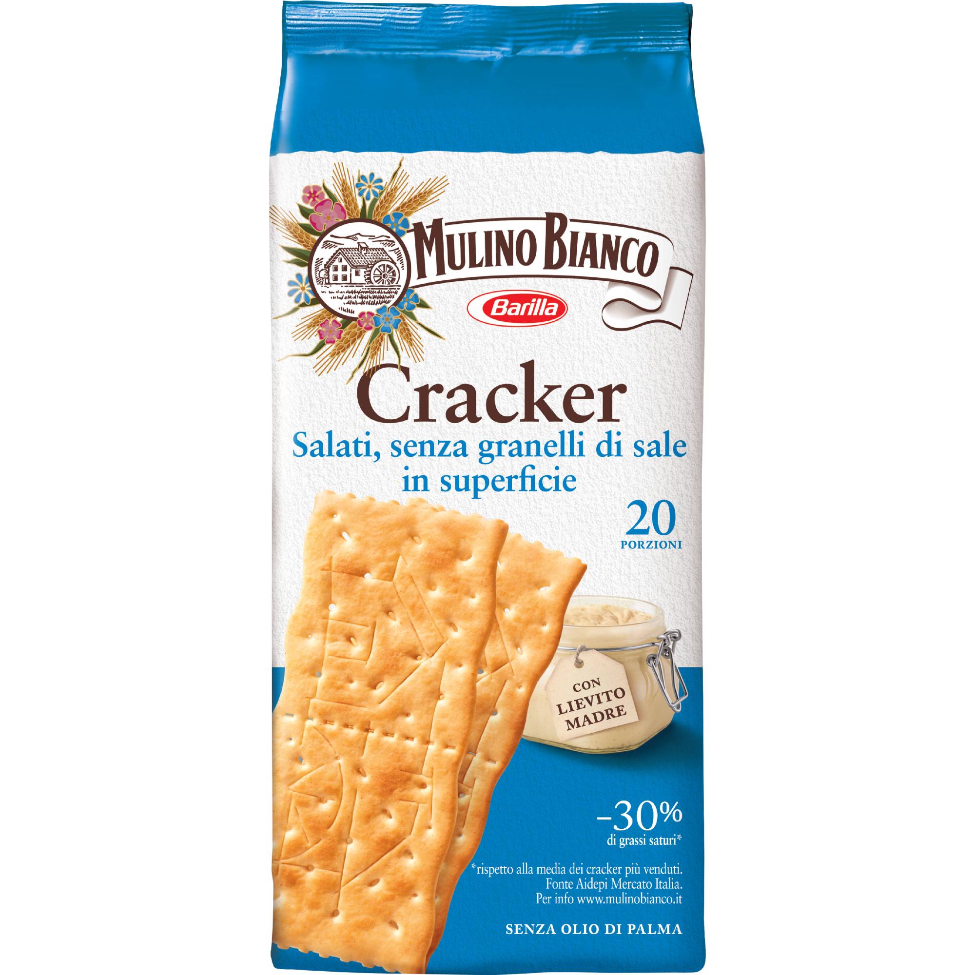 Cracker cu un Continut Redus de Sare -Mulino Bianco -  20buc