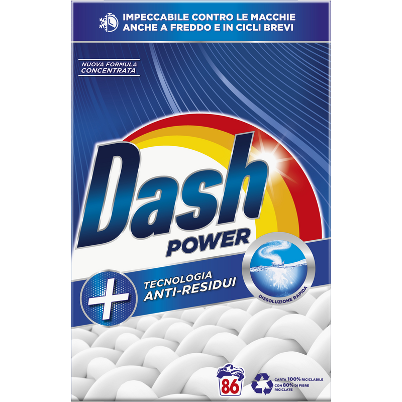 Dash Power Tecnologia Anti-Residui 86 spalari
