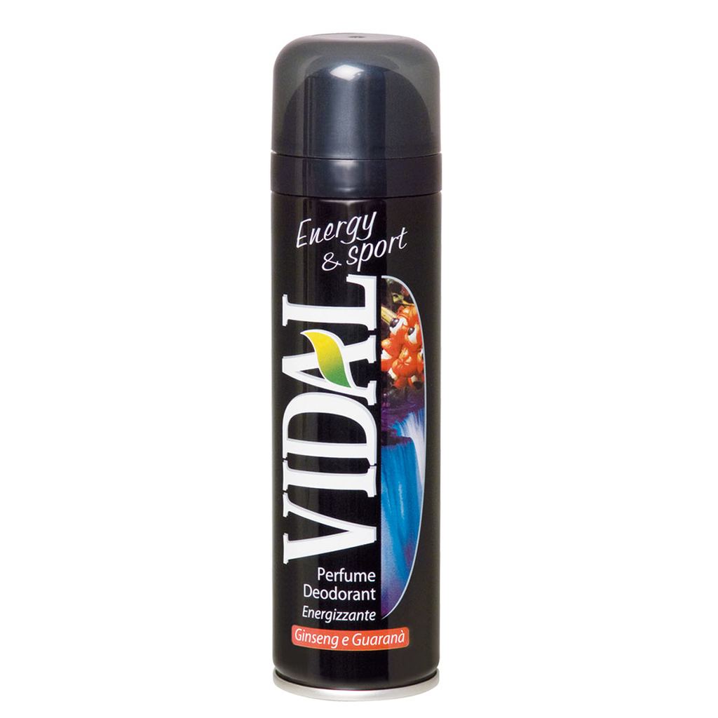 Deodorant Spray Vidal Energizant Ginseng & Guarana'