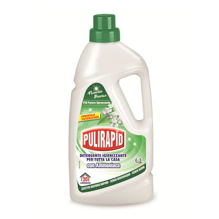 Detergent Pardoseli Pulirapid - Muschio Bianco cu Amoniac 