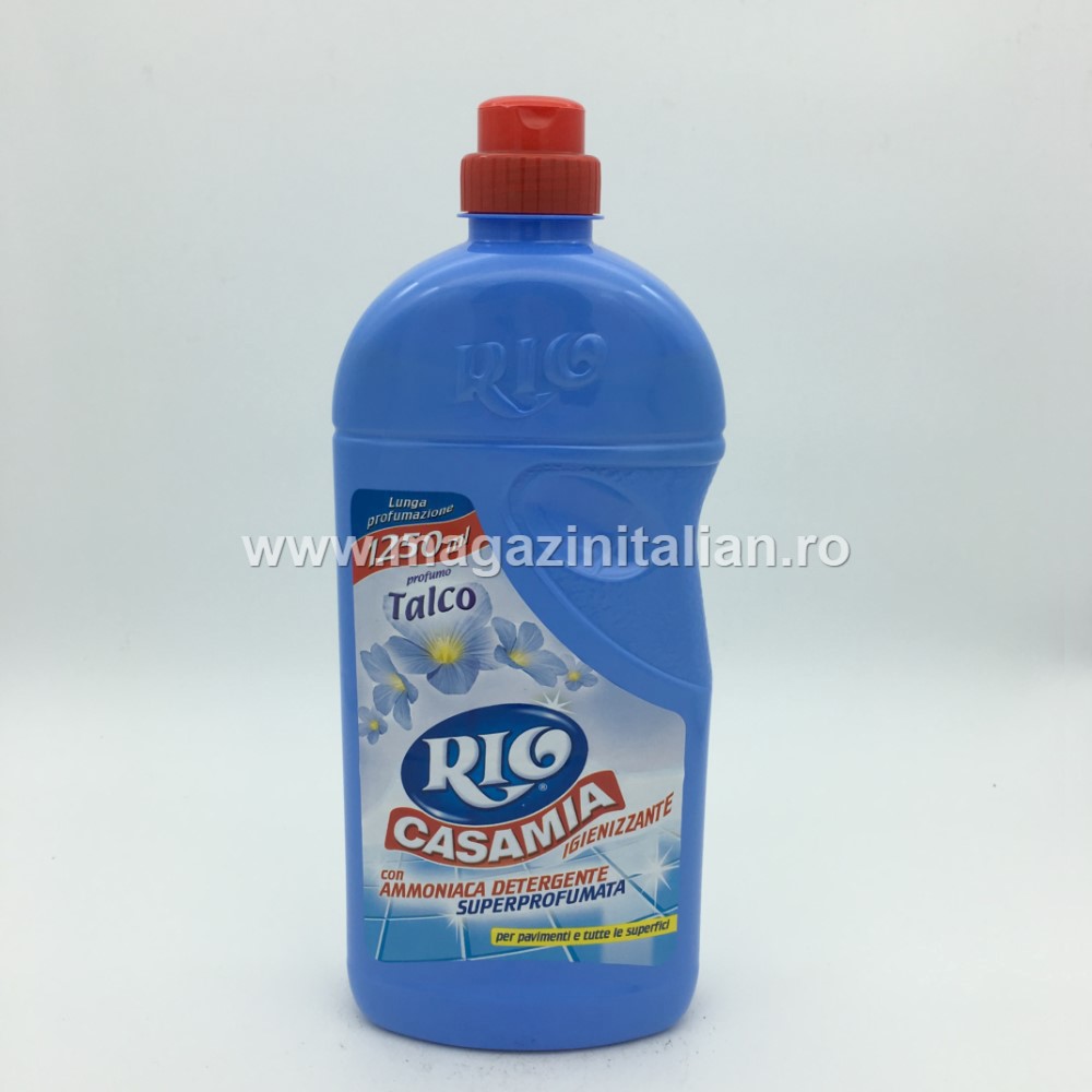 Rio Casamia Super Igienizzante con Ammoniaca Detergente Superprofumata  profumo Talco 1250 ml ->