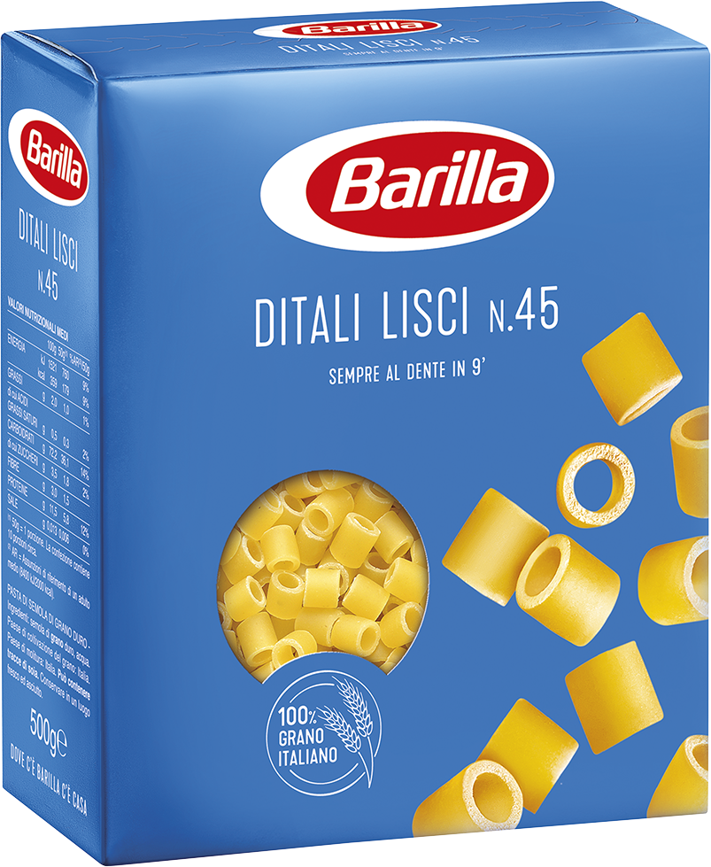 Paste Barilla - Ditali Lisci nr. 45