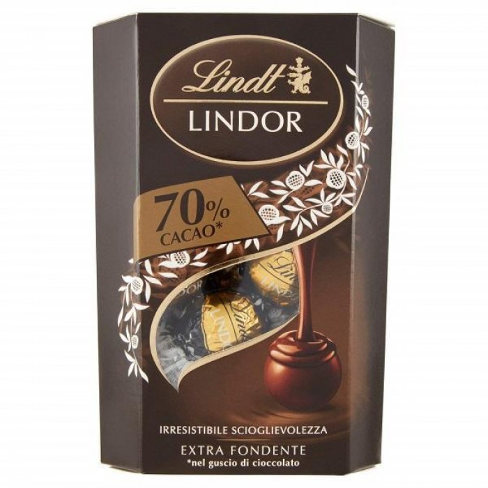 Praline de Ciocolata Extrafondanta Lindt 70% Cacao