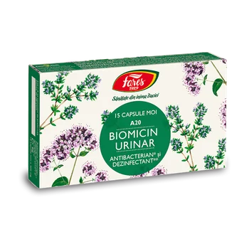 Suplimente alimentare Biomicin urinar, 15 capsule, Fares 752...