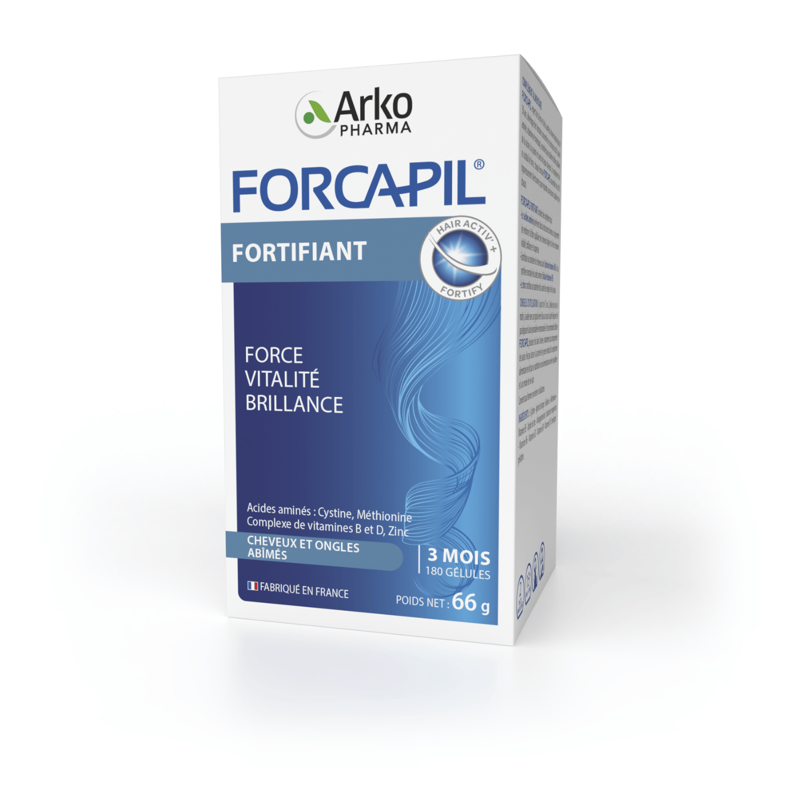 Forcapil® Fortifiant pentru păr și unghii 180 capsule