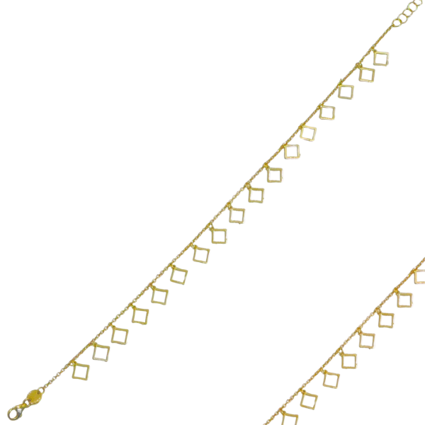 Bratara din aur galben de 14k forme geometrice Maia Bijou