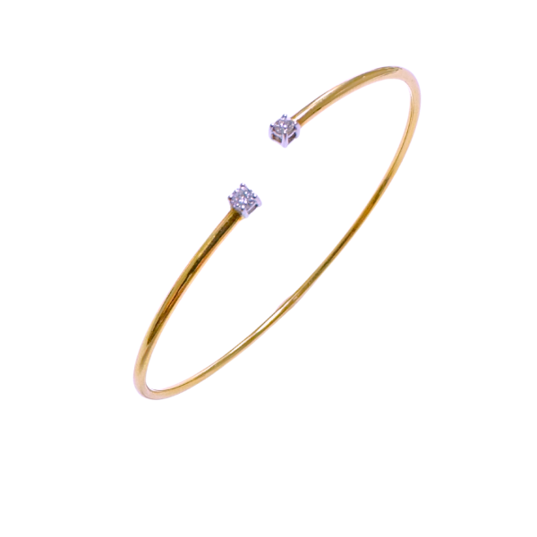 Bratara din aur galben de 18k cu diamante 2/0.06 ct Maia Bijou