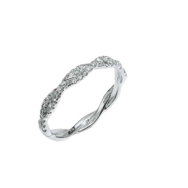 Inel din aur alb de 09k cu diamante 44/0.30 ct Maia Bijou