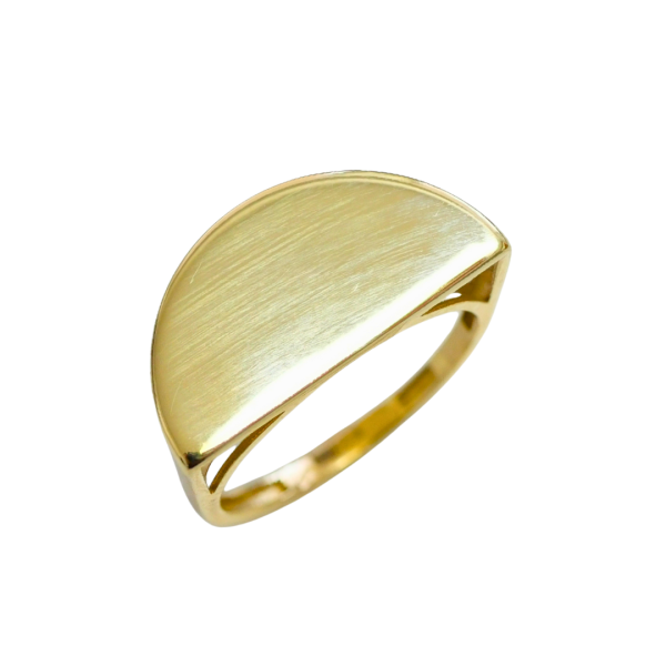 Inel din aur galben de 14k forma geometrica Maia Bijou