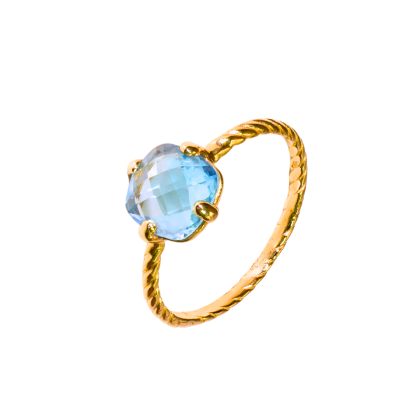 Inel din aur galben de 14k topaz Maia Bijou