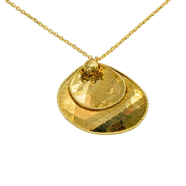 Lant din aur galben de 14k pandant cala Maia Bijou