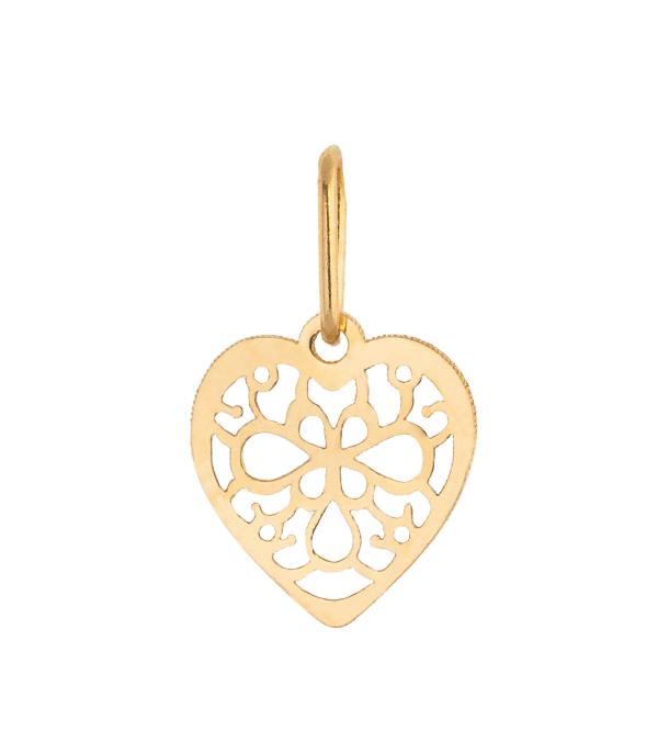 Pandant din aur galben de 14k inima Maia Bijou