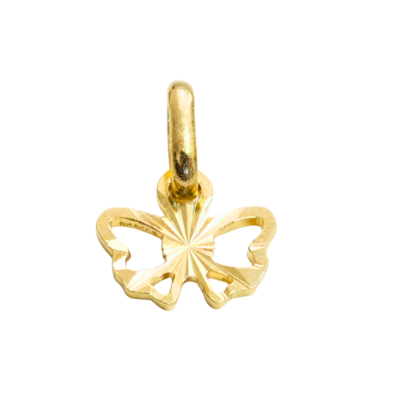 Pandantiv din aur galben de 14k fluture Maia Bijou