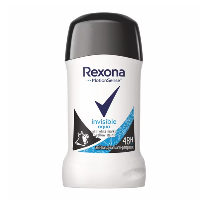 Antiperspirant stick Rexona Invisible Aqua, 40g