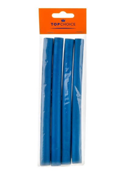 Bigudiuri flexibile pentru păr M 4 buc., albastre
